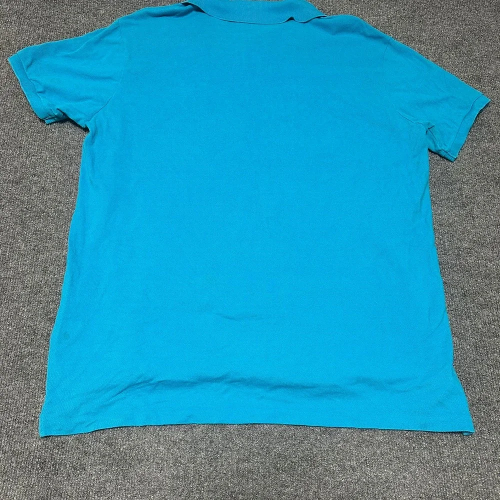 Polo Ralph Lauren Mens XL Custom Fit Short Sleeve Polo Shirt Blue Pink Pony